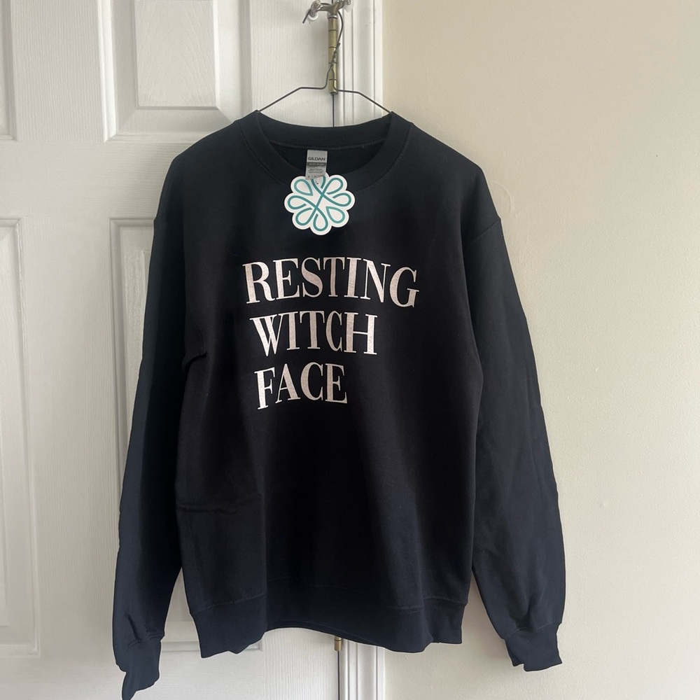 Hope’s Resting Witch Face Sweatshirt Small - Picture 2 of 3